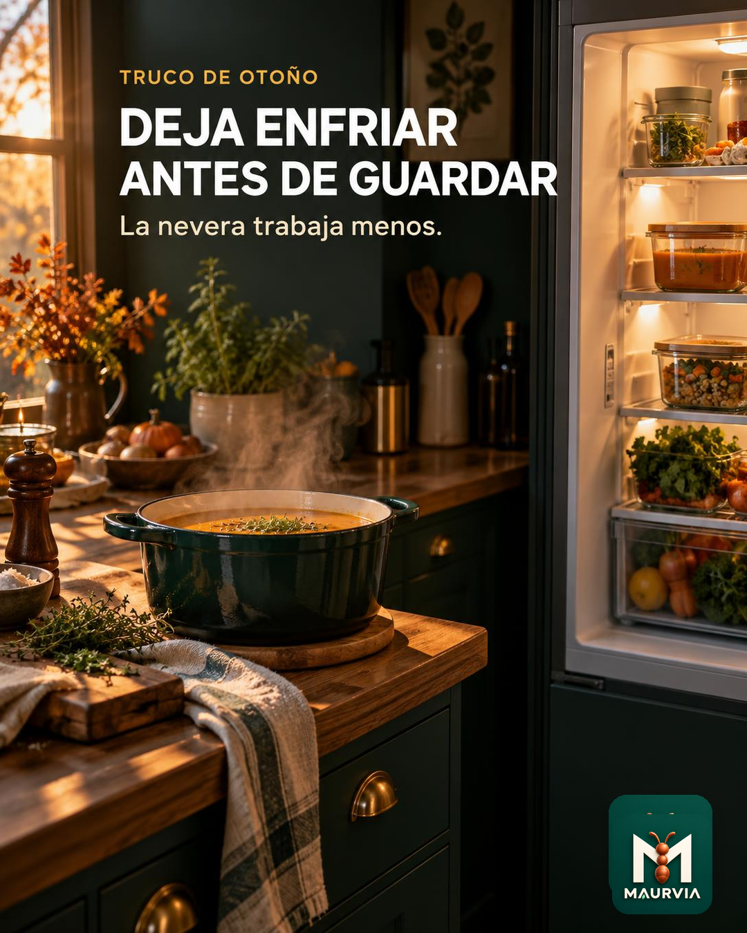 Deja enfriar antes de guardar